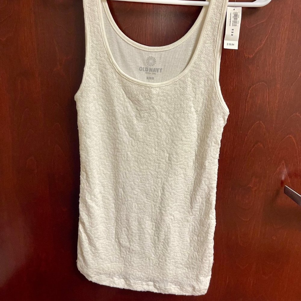 Old Navy NEW White Sequin Tank